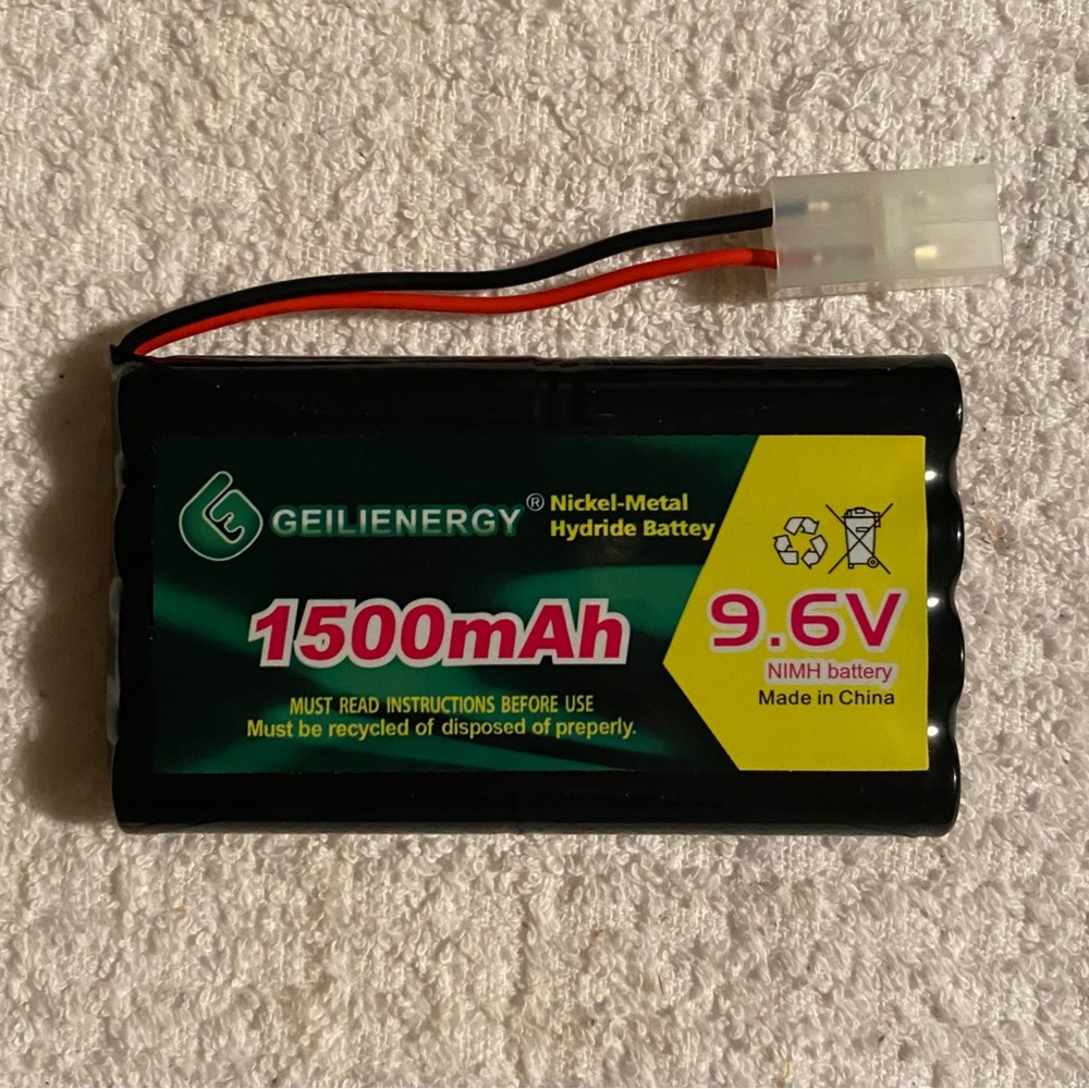 Geilienergy 1500mAh 9.6V NIMH Rechargeable Battery Pack for Remote Control Toys